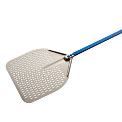 ALUMINUM RECTANGULAR PERFORATED PIZZA PEEL 36X36 CM. - Mabrook Hotel Supplies