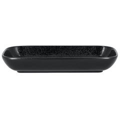 RAK PORCELAIN KARBON BLACK RECTANGULAR PORCELAIN SERVING DISH, DIM (CM): 21 L X 11 W. - Mabrook Hotel Supplies