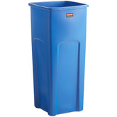 RUBBERMAID UNTOUCHABLE 23 GALLON BLUE SQUARE RECYCLING CONTAINER, CAPACITY 87L, DIM: 102.5 CM. - Mabrook Hotel Supplies