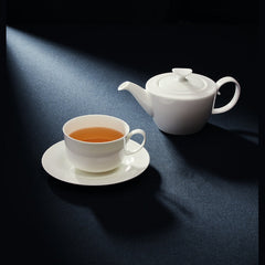 RAK BONE CHINA BRAVURA TEA POT IVORY, DIA: 12.2 CM, CAP: 19.7 OZ - Mabrook Hotel Supplies