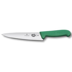 VICTORINOX KITCHEN & CARVING KNIFE, 19 CM, GREEN FIBROX HANDLE - Mabrook Hotel Supplies