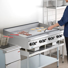 48 Heavy Duty Gas Countertop Griddle with Thermostatic Controls - 112,000 BTU. - Mabrook Hotel Supplies