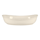 RAK BONE CHINA BRAVURA OVAL DIVIDED SALAD BOWL, IVORY, DIM: 21X16.9X5.2 CM, CAP: 10 OZ - Mabrook Hotel Supplies
