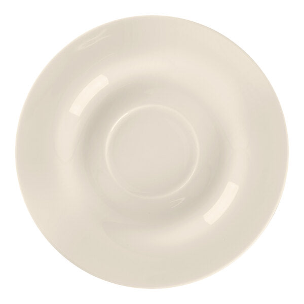 RAK BONE CHINA BRAVURA SAUCER FOR PEDESTAL CUP IVORY, 17 CM. CUP CODE: BCBVPNC23 - Mabrook Hotel Supplies