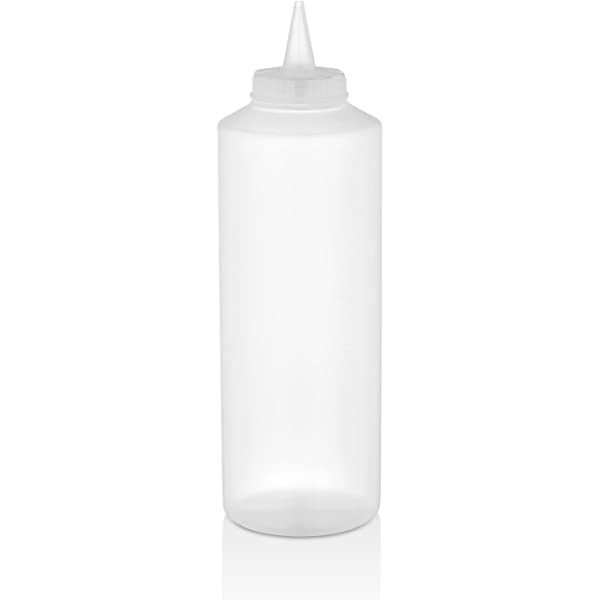 SQUEEZE BOTTLE DISPENSER, CLEAR - 250 ML - Mabrook Hotel Supplies