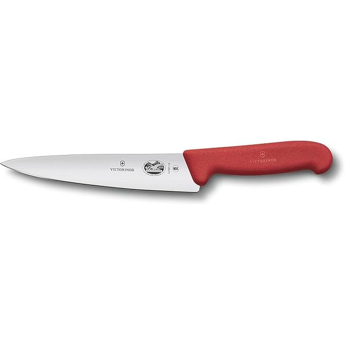VICTORINOX CARVING KNIFE STAINLESS STEEL RED, SIZE: 19 CM. - Mabrook Hotel Supplies