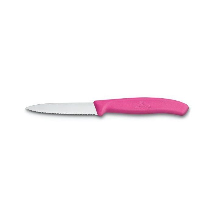 VICTORINOX SWISS CLASSIC PARING KNIFE POINT SERRATED PINK, 8 CM. - Mabrook Hotel Supplies