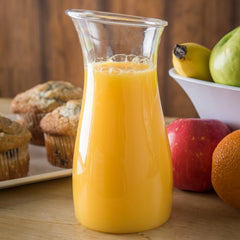 CARAFE WITHOUT LID, CLEAR, CAP: 0.5 LIT , LID CODE: 7090502 - Mabrook Hotel Supplies