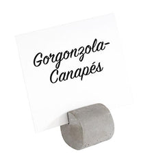 APS BUFFET LABEL STAND, CONCRETE, SET OF 4 - Mabrook Hotel Supplies