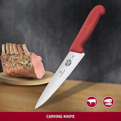 VICTORINOX CARVING KNIFE STAINLESS STEEL RED, SIZE: 19 CM. - Mabrook Hotel Supplies