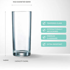 TEMPERED PRINCESA H/B TUMBLER 6 OZM - Mabrook Hotel Supplies