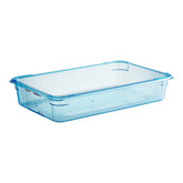 ARAVEN 07827 FULL SIZE BLUE ABS PLASTIC FOOD PAN - 4" DEEP - Mabrook Hotel Supplies