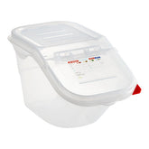 ARAVEN 09146 COLORCLIP 1 GALLON / 28.8 CUP POLYPROPYLENE LIGHT-DUTY SHELF INGREDIENT BIN - Mabrook Hotel Supplies
