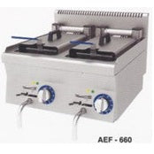 Stainless Steel Electric Fryer with 9 x 2 Ltr.