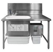 Breader/Blender/Sifter with back panel w/ dip basket & Winston clamshell hooks. - Mabrook Hotel Supplies