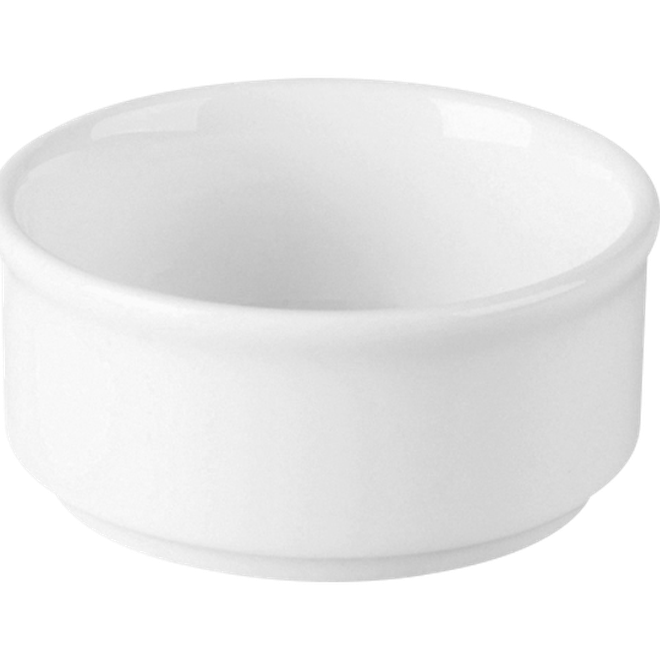 RAK STACKABLE BANQUET BUTTER RAMEKIN IVORY, DIM: 10 D X 3.5 L CM. - Mabrook Hotel Supplies