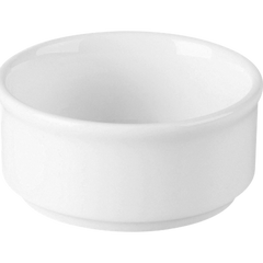 RAK STACKABLE BANQUET BUTTER RAMEKIN IVORY, DIM: 10 D X 3.5 L CM. - Mabrook Hotel Supplies