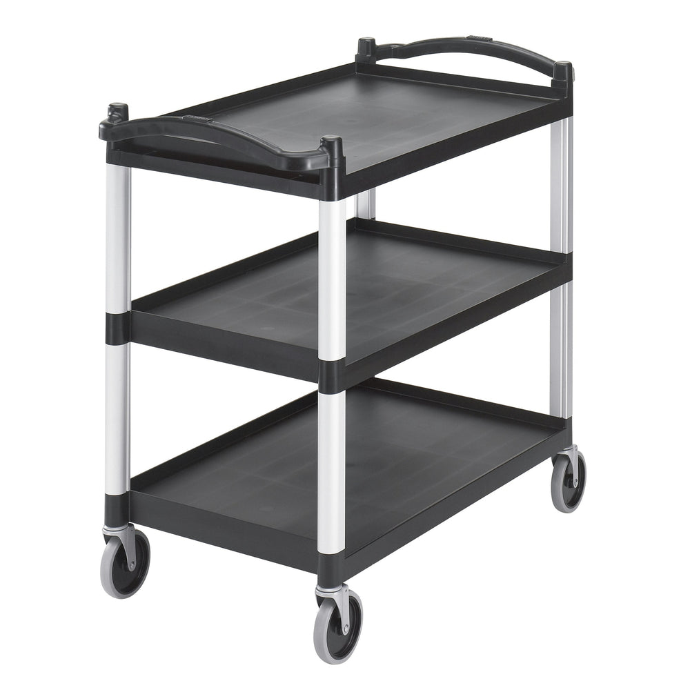 CAMBRO BLACK THREE SHELVES LARGE UTILITY CART - Mabrook Hotel Supplies