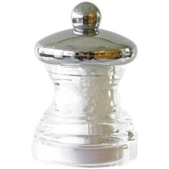 BISETTI ACRYLIC SALT MILL CHROMED HEAD - 6.5 CM - Mabrook Hotel Supplies