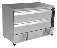 90.5 cm Refrigerated Flex Cabinet with 2 Drawer 2xGN 2/1 and Castors (Easily Converted from Chiller to Freezer). - Mabrook Hotel Supplies