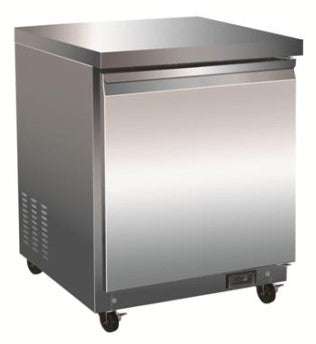 1 Door UnderCounter Freezer with 1 Shelf and Castors. - Mabrook Hotel Supplies