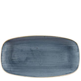 STONECAST BLUEBERRY OBLONG CHEFS PLATE 11 3/4X6" BOX 12 - Mabrook Hotel Supplies