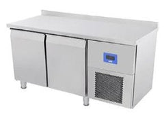 COUNTER TYPE REFRIGERATOR WITH DOUBLE DOOR WITH WHEELS AND BACKSPLASH (3 Years Warranty Against Manufacturing Defective Including Door Gasket). - Mabrook Hotel Supplies