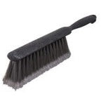 FLO-PAC COUNTER/BENCH BRUSH WITH FLAGGED POLYPROPYLENE BRISTLES - GRAY