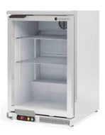 1 Hinged Door Stainless Steel Back Bar Display Cooler with 2 Shelves. - Mabrook Hotel Supplies