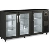 REFRIGERATOR SNACK BACK BAR DISPLAY COOLER WITH 3 DOORS