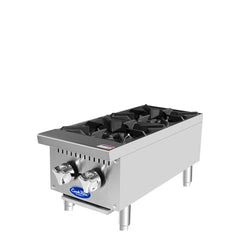 Atosa/ 2 Burners Countertop Ranges Hot Plate with 50,000 BTU.