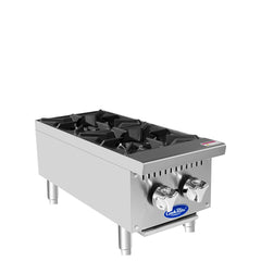 Atosa/ 2 Burners Countertop Ranges Hot Plate with 50,000 BTU.