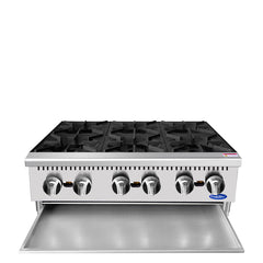 Atosa/ 6 Burners Countertop Ranges Hot Plate with 150,000 BTU.