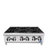Atosa/ 6 Burners Countertop Ranges Hot Plate with 150,000 BTU.