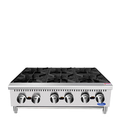 Atosa/ 6 Burners Countertop Ranges Hot Plate with 150,000 BTU.