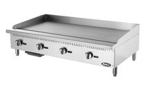 4 Burners Manual Gas Griddle with 120,000 BTU. - Mabrook Hotel Supplies