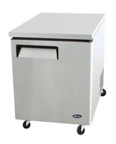 184 Ltr Single Door UnderCounter Freezer with Shelf and Castors. - Mabrook Hotel Supplies