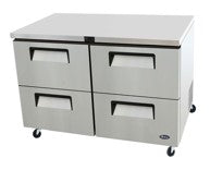 4 Drawer Undercounter Refrigerator with Castors. - Mabrook Hotel Supplies