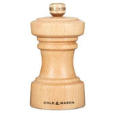 COLE & MASON HOXTON NATURAL BEECH SALT MILL 104MM/4 INCHES