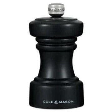 COLE & MASON HOXTON PEPPER MILL 104MM/4 INCHES, BLACK COLOR