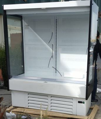 IVC2 Integral Multideck Display with 8 shelves & Inside and Outside White Color (DS1 15 M1 LE). - Mabrook Hotel Supplies
