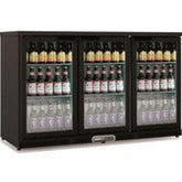 3 DOORS BACK-BAR DISPLAY COOLER WITH 2 SHELVES