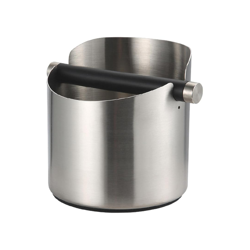 COFFEE KNOCK BOX STAINLESS STEEL BLACK COATED - Mabrook Hotel Supplies
