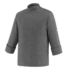 CHEFJACKET GREY MIX CHEAP POL. 65% COT. 35% - Mabrook Hotel Supplies