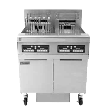ELECTRIC FULL POT FRYER WITH BUILT IN FILTRATION & TWIN BASKET FRYER FOR EACH POT - Mabrook Hotel Supplies
