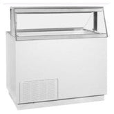 BO EQMT-BR-ECKDC87V-BR,Curved Glass Dipping Cabinet, 28 Cans.
