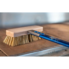 ELECTRIC OVENS BRUSH, LOW HEIGHT HEAD, BRASS BRISTLES - Mabrook Hotel Supplies
