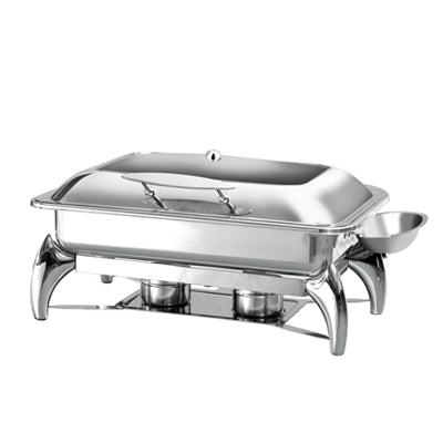 EXQUISITE RECTANGULAR CHAFING DISH - 9L - Mabrook Hotel Supplies