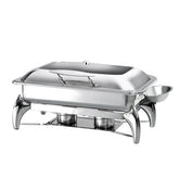 EXQUISITE RECTANGULAR CHAFING DISH - 9L - Mabrook Hotel Supplies