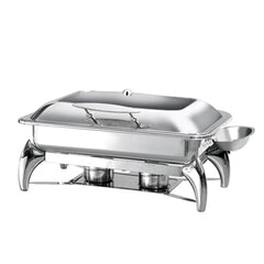 EXQUISITE RECTANGULAR CHAFING DISH - 9L - Mabrook Hotel Supplies